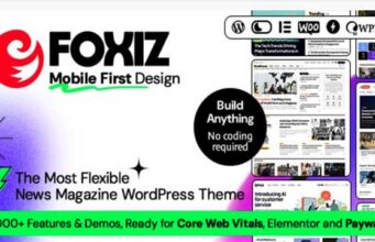 Foxiz News & Magazine Theme न्यूज़ वेबसाइट बनाने में नं0 1 थीम Foxiz News & Magazine Theme