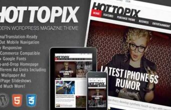 Hot Topix Magazine Theme न्यूज ब्लॉगिंग के लिए बेस्ट थीम – डाउनलोड करें Hot Topix Magazine Theme